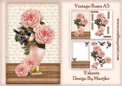A5 Vintage Roses