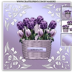 Tulips In Basket Mini Kit