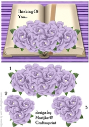 Book Lavender Peonies Thinking of You