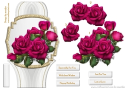 Card Topper Lovely Roses