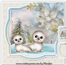 Cute Seal Babys Christmas Mini Kit