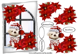 ChristmasScroll Cute Puppy