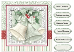 Christmas Card Topper  Bells