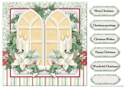 Christmas Card Topper Windows