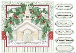 Christmas Card Topper Church