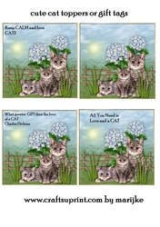 Cute cat toppers