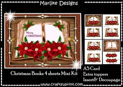 Vintage Christmas Books Mini Kit