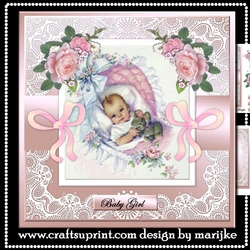 Precious new baby Girl Vintage Mini Kit