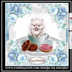 Cute Puppy In Teacup Mini Kit