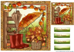 Hello Autumn Card Topper 3