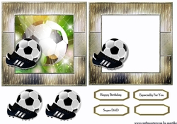 Male Card Topper & Insert Football