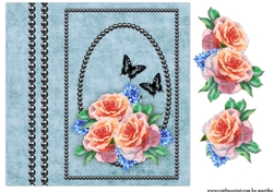  Roses & Butterflies