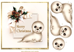 Cute Christmas Seal Quick card