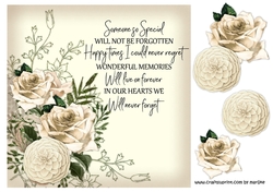 Sympathy Vintage Flowers & Verse  3