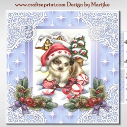 Mk Cute Puppy In The Snow Mini Kit