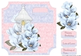 Quick Card Blue Magnolia & Lantern