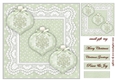 Card Topper Baubles & Snowflakes