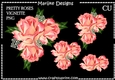 CU  Corner  Vignette Pretty Roses Coral