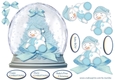 Babys First Christmas Snow Globe BOY