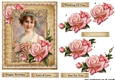 Vintage Lady & Roses 1