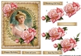 Vintage Lady & Roses 2