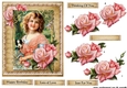 Vintage Lady & Roses 3