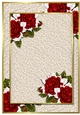 Romantic Roses Background Paper A4