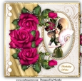 Mini Kit Vintage Lady Pearl Frame