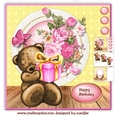 Mini Kit Cute Birthday Girl Teddie
