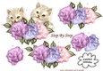 Cute Vintage Kittens & Roses 2