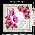 Pink Dahlias  Birthday  Wishes  Mini Kit