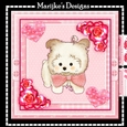 Cute Puppy In Pink Hearts & Roses Mini Kit