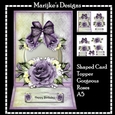 Shaped Card Topper Gorgeous Roses Mini Kit A5