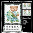 Shaped Card Topper Birthday Boy