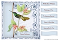 Male Card Antique Hummingbird Topper & Tags 5
