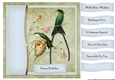 Male Card Antique Hummingbird Topper & Tags 9