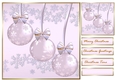 Christmas Baubles In Lilac Topper