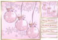 Christmas Baubles In Pink Topper