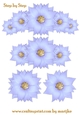 Step By Step Blue Poinsettias