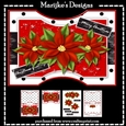 Shaped Card   Poinsettias  Mini Kit A5