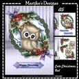 Cute Christmas Owl Mini Kit A5