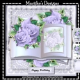Book Lavender Roses Mini Kit