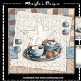Cozy Christmas White Wooden Star  Mini Kit