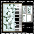 A5 Piano & Lilies   Mini Kit