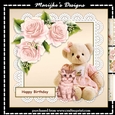 Cute Teddie Birthday Girl Mini Kit