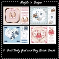 4 Cute Baby Quick Cards Kit
