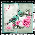 Birds & Pink Roses Mini Kit
