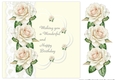 Quick Card Vintage Cream Roses