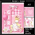 Baby Girl Cute Giraffe A5 Mini Ki
