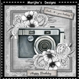 Male Card Vintage Grey Camera Mini Kit